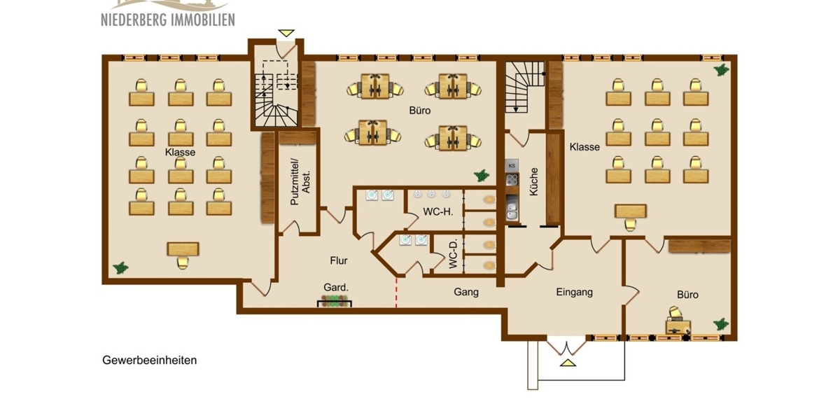 Vielseitige und flexible Büro-Praxisräume in Wülfrath - Gewerbeobjekt Wülfrath Unterdüssel | Angebot:14160740