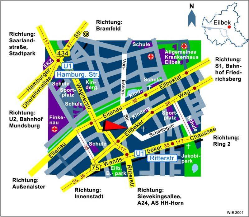 2 22 Zimmer Wohnung in Hamburg-Eilbek