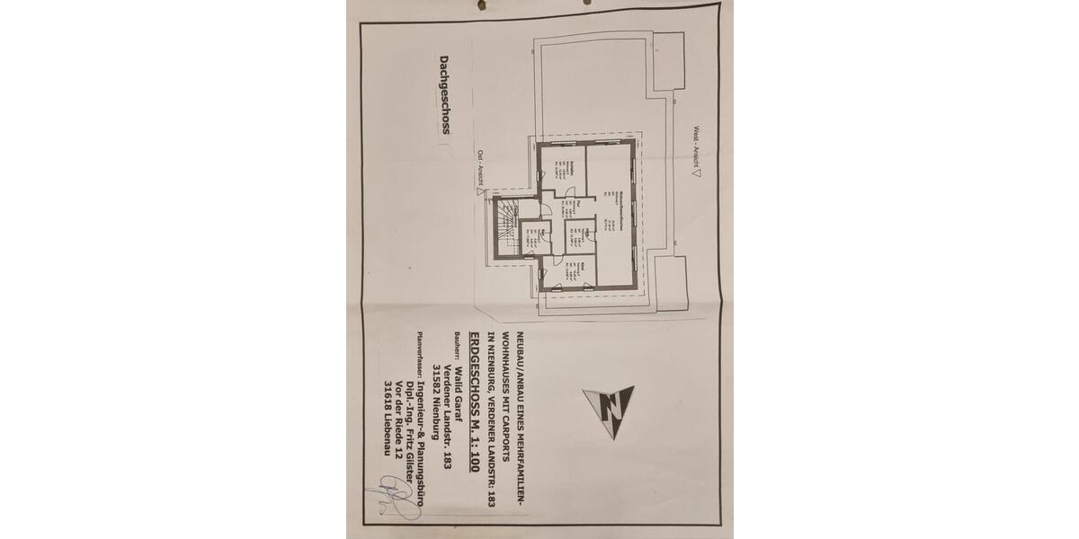 Terrassenwohnung Nienburg (Weser) - 4 Zimmer, 159 m&sup2;, 1.200&euro; | Angebot:26348235