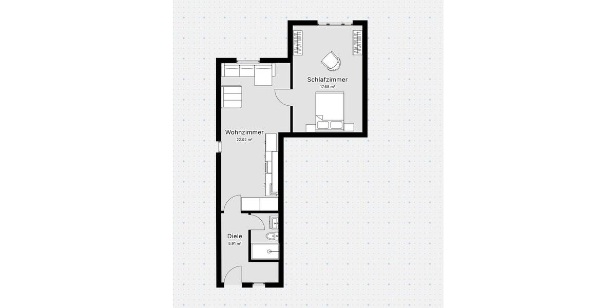 Etagenwohnung Schönaich - 2 Zimmer, 49 m&sup2;, 850&euro; | Angebot:26358699