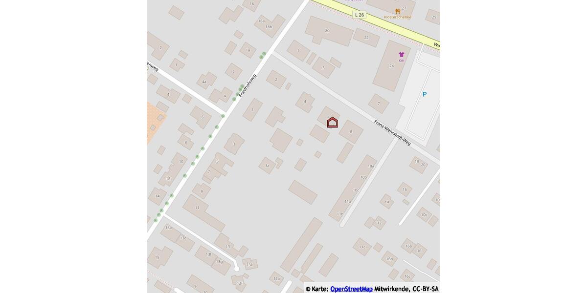 Etagenwohnung Greifswald Eldena - 2 Zimmer, 60 m&sup2;, 678&euro; | Angebot:25790822