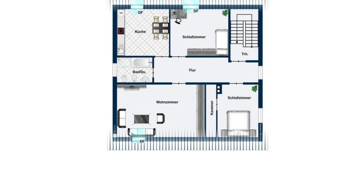 Dachgeschoßwohnung Saarlouis - 3 Zimmer, 75 m&sup2;, 800&euro; | Angebot:24375142