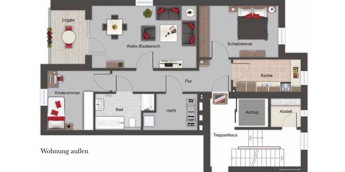 Etagenwohnung Bad Bramstedt - 3 Zimmer, 83 m&sup2;, 1.500&euro; | Angebot:26697334
