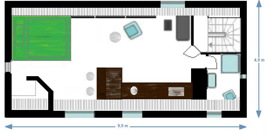 Dachgeschoßwohnung Ahorn - 1 Zimmer, 35 m&sup2;, 500&euro; | Angebot:26086481