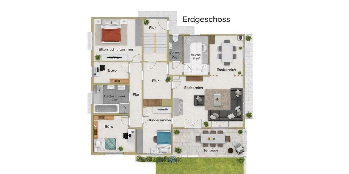 Erdgeschoßwohnung Biberach an der Riß - 6 Zimmer, 130 m&sup2;, 1.800&euro; | Angebot:26121089