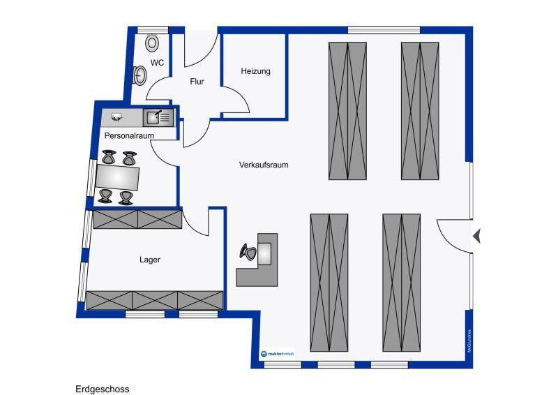 Gewerbeobjekt Neuharlingersiel - 3 Zimmer, 1.450&euro; | Angebot:21806144