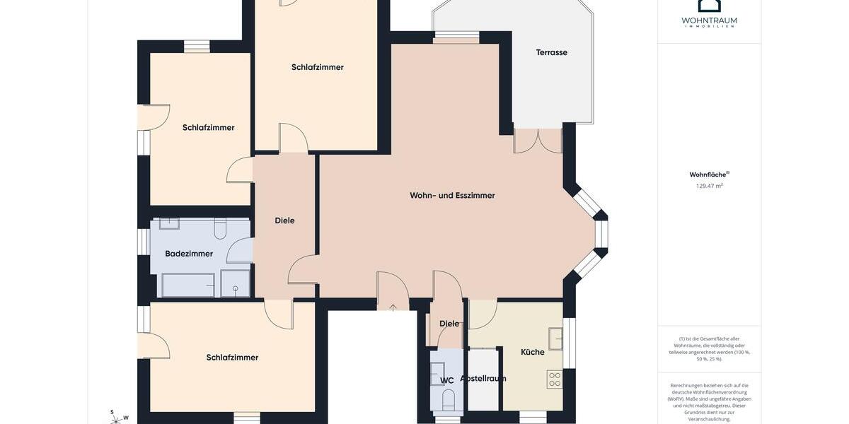 Erdgeschoßwohnung Lahr (Schwarzwald) - 4 Zimmer, 135 m&sup2;, 1.485&euro; | Angebot:26585779