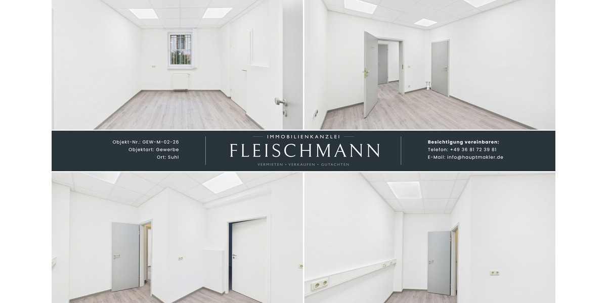 Attraktive Büro- oder Praxisfläche in zentraler Lage von Suhl – alles fußläufig erreichbar - Gewerbeobjekt Suhl | Angebot:26924301