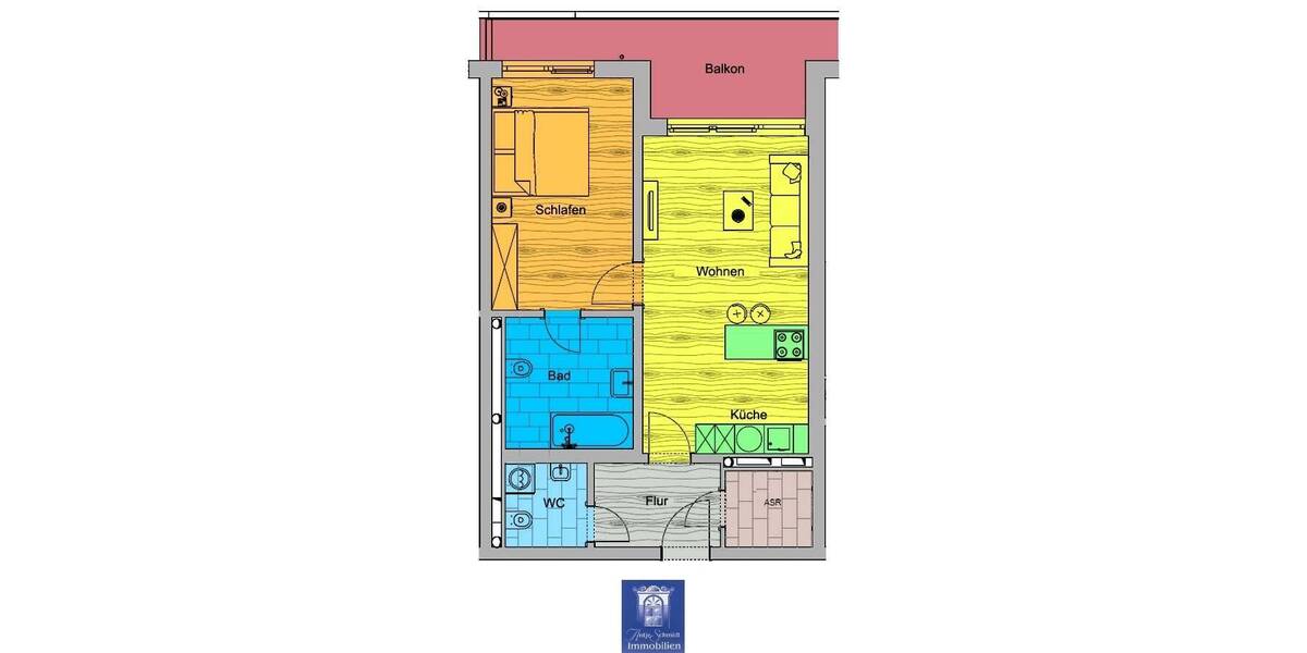 Etagenwohnung Dresden Innere Altstadt - 2 Zimmer, 60 m&sup2;, 805&euro; | Angebot:26143314