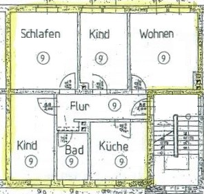 Wohnen am Stadtwald! Idyllisch gelegene 3 Zimmer Wohnung mit PKW Stellplatz - Etagenwohnung Gera Debschwitz | Angebot:27266019