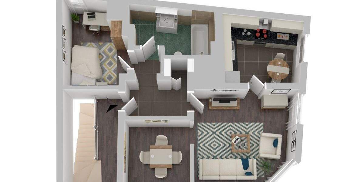 Super sonnige 2 Zi Innenstadtwohnung mit Wannenbad und EBK 2 zimmer