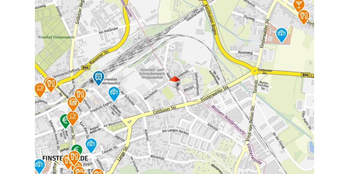 Etagenwohnung Finsterwalde - 2 Zimmer, 54 m&sup2;, 380&euro; | Angebot:26249117