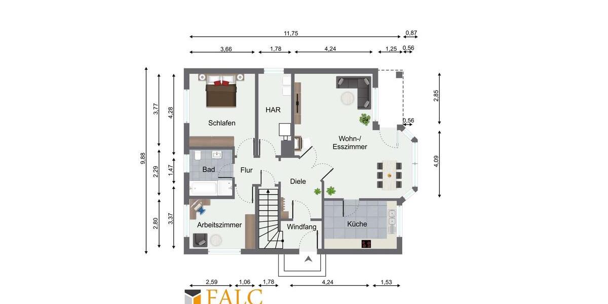 Erdgeschoßwohnung Königs Wusterhausen - 4 Zimmer, 93 m&sup2;, 1.767&euro; | Angebot:26003510