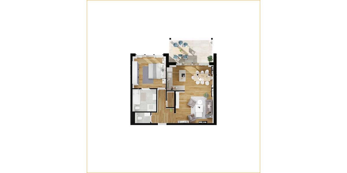 Etagenwohnung Solingen Central - 2 Zimmer, 77 m&sup2;, 1.277&euro; | Angebot:24588648