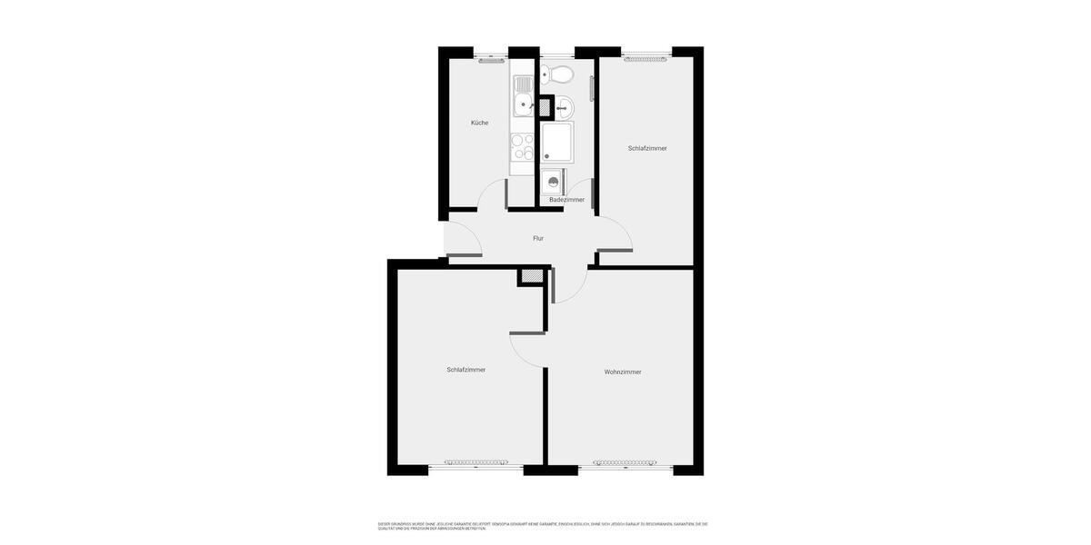 Erdgeschoßwohnung Kalbe (Milde) - 3 Zimmer, 59 m&sup2;, 176&euro; | Angebot:24524807