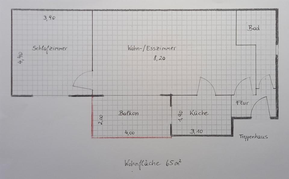 Etagenwohnung Marsberg - 2 Zimmer, 65 m&sup2;, 480&euro; | Angebot:24801509