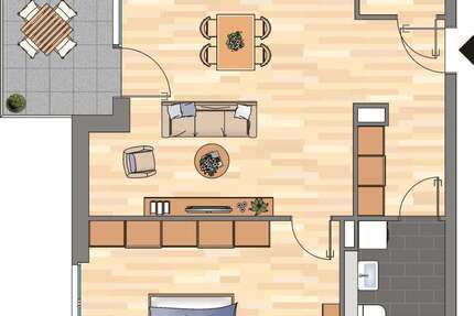 Wohnung zum Mieten in Bonn 1.079 € 67.78 m² 2 zimmer