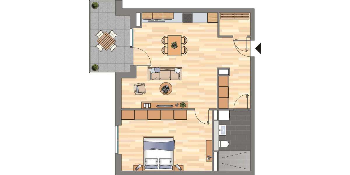 Wohnung zum Mieten in Bonn 1.079 € 67.78 m² 2 zimmer