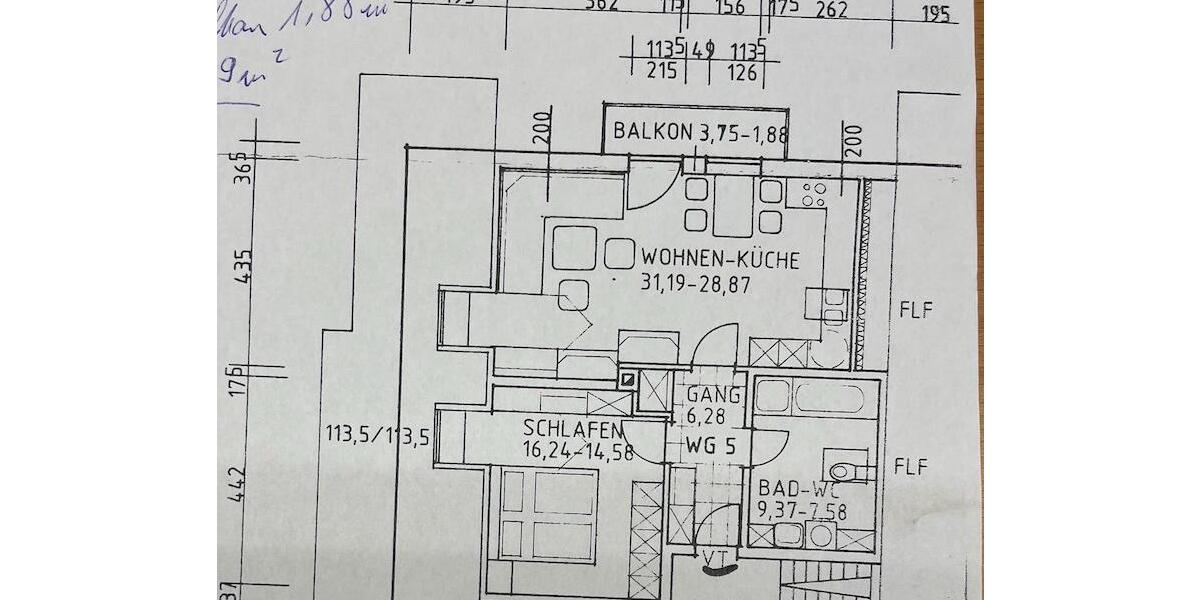 Dachgeschoßwohnung Burgkirchen an der Alz - 2 Zimmer, 60 m&sup2;, 550&euro; | Angebot:26029614