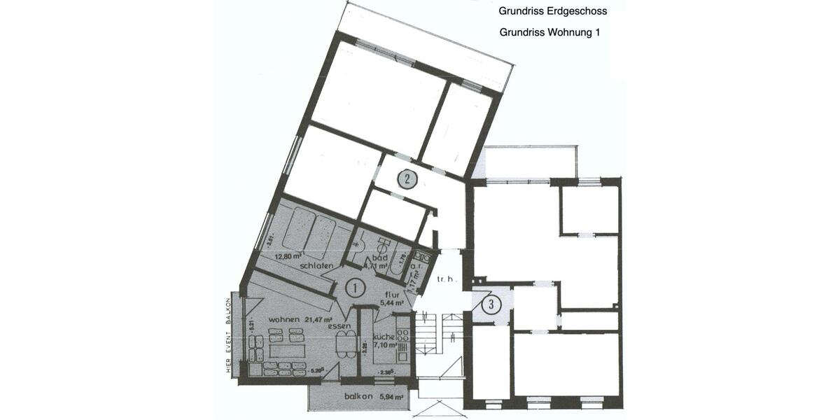 Erdgeschoßwohnung Bad Pyrmont - 2 Zimmer, 59 m&sup2;, 620&euro; | Angebot:24638732