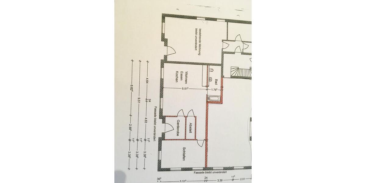 Erdgeschosswohnung 2 zimmer