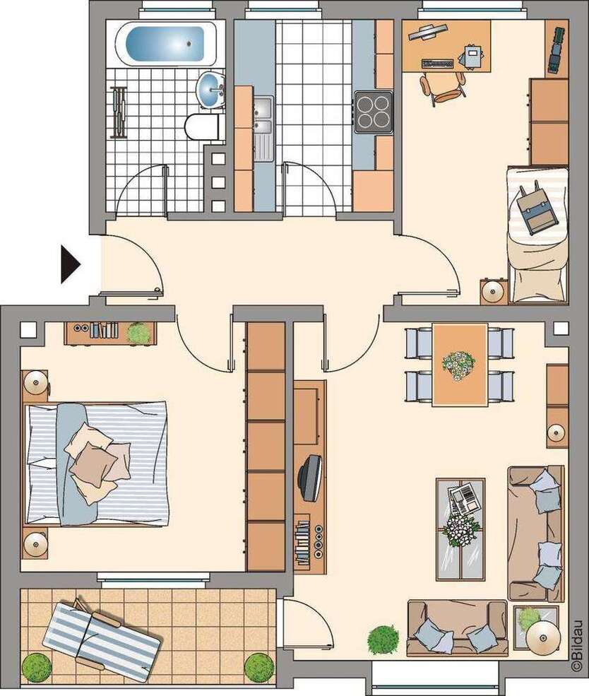 Wohnung zum Mieten in Gelsenkirchen 439 € 58.37 m²