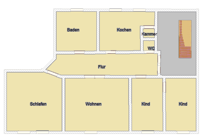 Etagenwohnung Senftenberg Thamm - 4 Zimmer, 109 m&sup2;, 740&euro; | Angebot:26160929