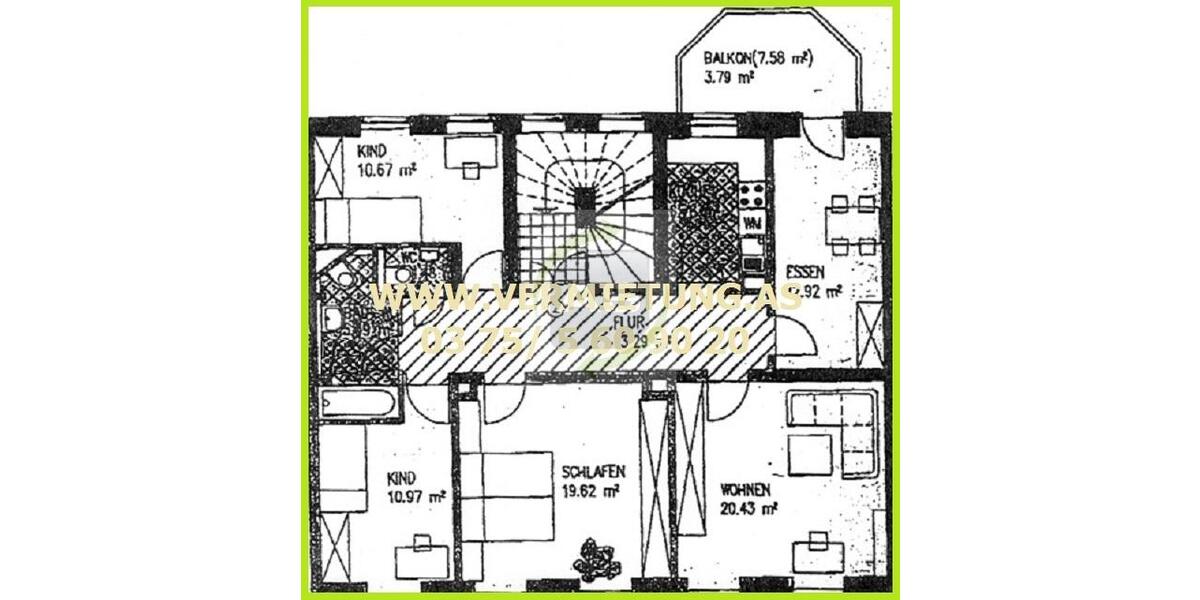 Etagenwohnung Zwickau - 5 Zimmer, 105 m&sup2;, 695&euro; | Angebot:26587847