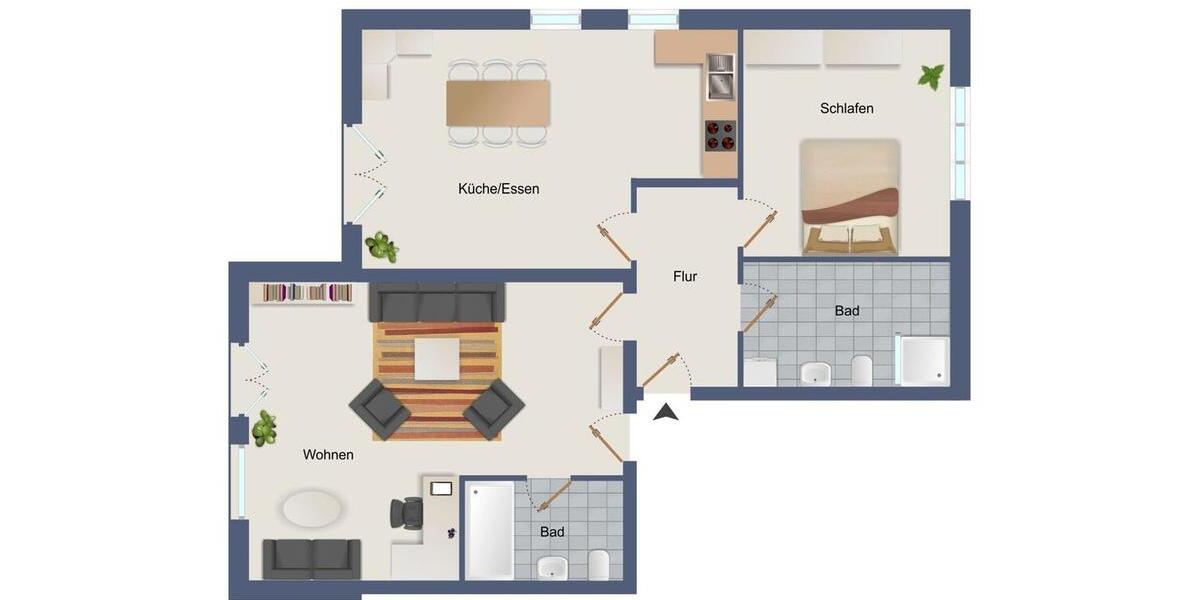 Erdgeschoßwohnung Peißenberg - 3 Zimmer, 105 m&sup2;, 1.575&euro; | Angebot:25392193