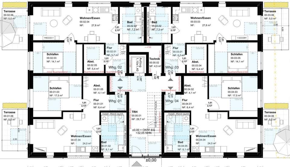 Erdgeschoßwohnung Freren - 2 Zimmer, 65 m&sup2;, 651&euro; | Angebot:26022663