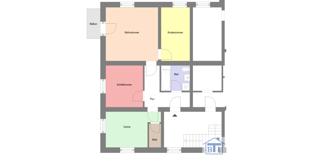 Etagenwohnung Zittau - 3 Zimmer, 72 m&sup2;, 410&euro; | Angebot:25741101