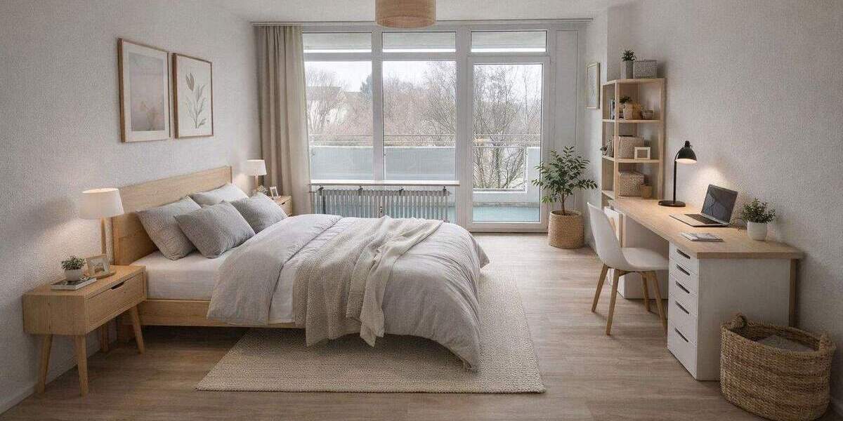 Lichtdurchflutete 1 Zi Whg mit sonnigem Balkon und neuer EinbaukücheFenster 1 zimmer