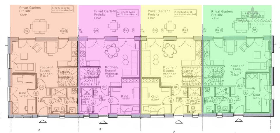 Reihenhaus Seevetal - 4 Zimmer, 94 m&sup2;, 1.598&euro; | Angebot:25922371