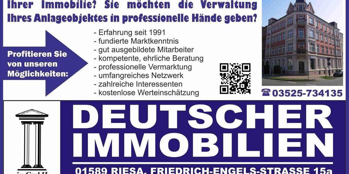 Etagenwohnung Riesa Altriesa - 3 Zimmer, 72 m&sup2;, 430&euro; | Angebot:25688433