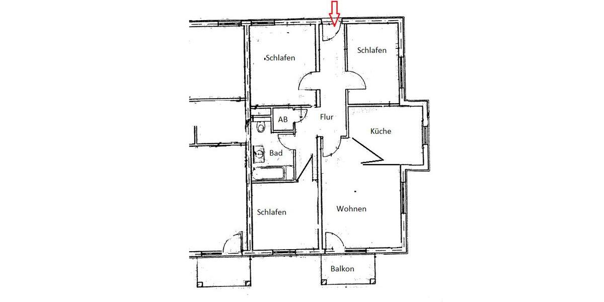 Dachgeschoßwohnung Pulsnitz - 4 Zimmer, 78 m&sup2;, 535&euro; | Angebot:25988412