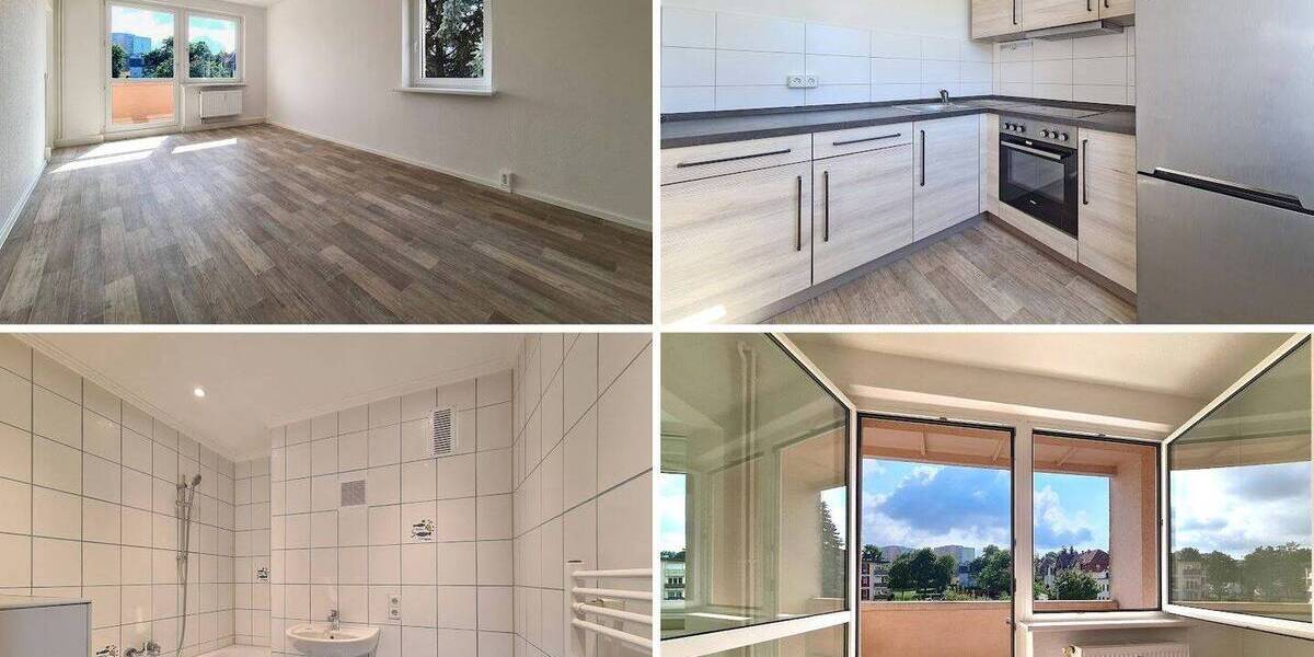 Etagenwohnung Freiberg Freiberg West - 3 Zimmer, 57 m&sup2;, 370&euro; | Angebot:26741623