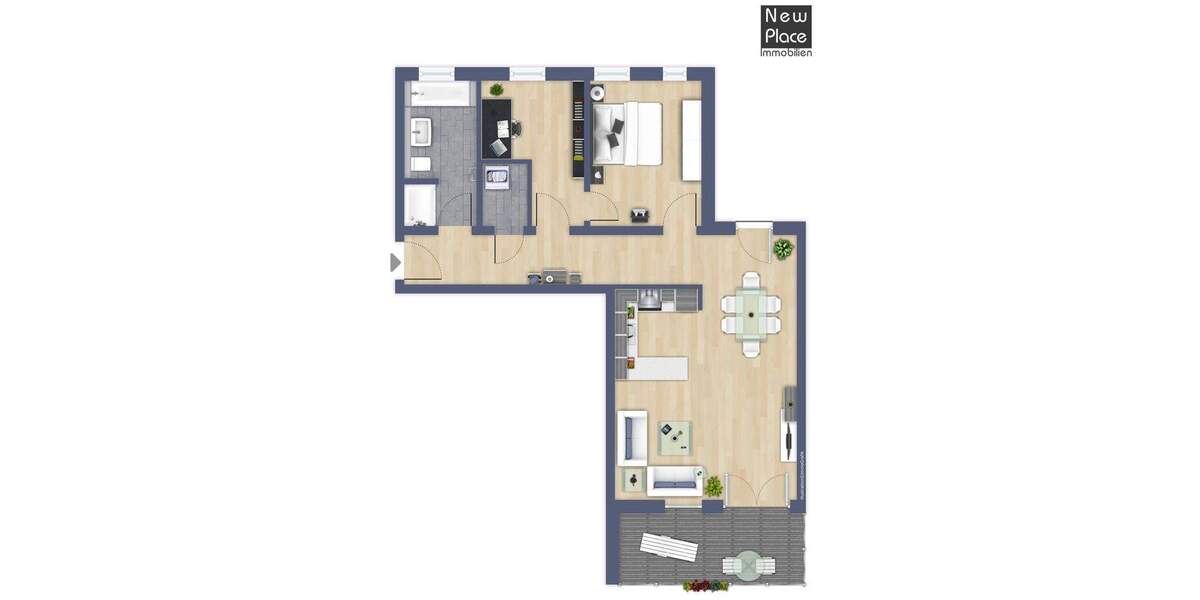 Etagenwohnung Heppenheim - 3 Zimmer, 88 m&sup2;, 950&euro; | Angebot:24825867