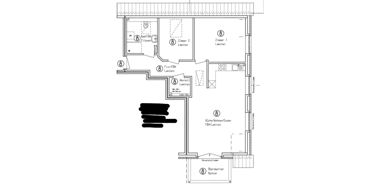 Dachgeschoßwohnung Aukrug - 3 Zimmer, 68 m&sup2;, 952&euro; | Angebot:25892693