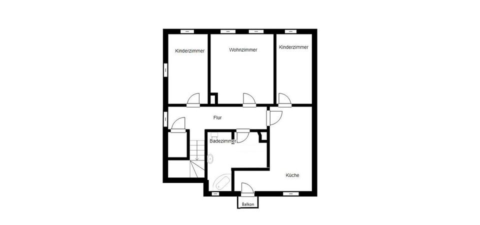 Etagenwohnung Gotha - 5 Zimmer, 105 m&sup2;, 795&euro; | Angebot:26365479