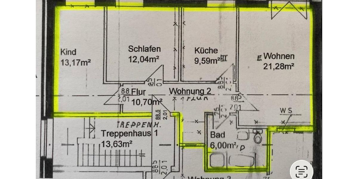 Etagenwohnung Warendorf - 2 Zimmer, 72 m&sup2;, 790&euro; | Angebot:26424552