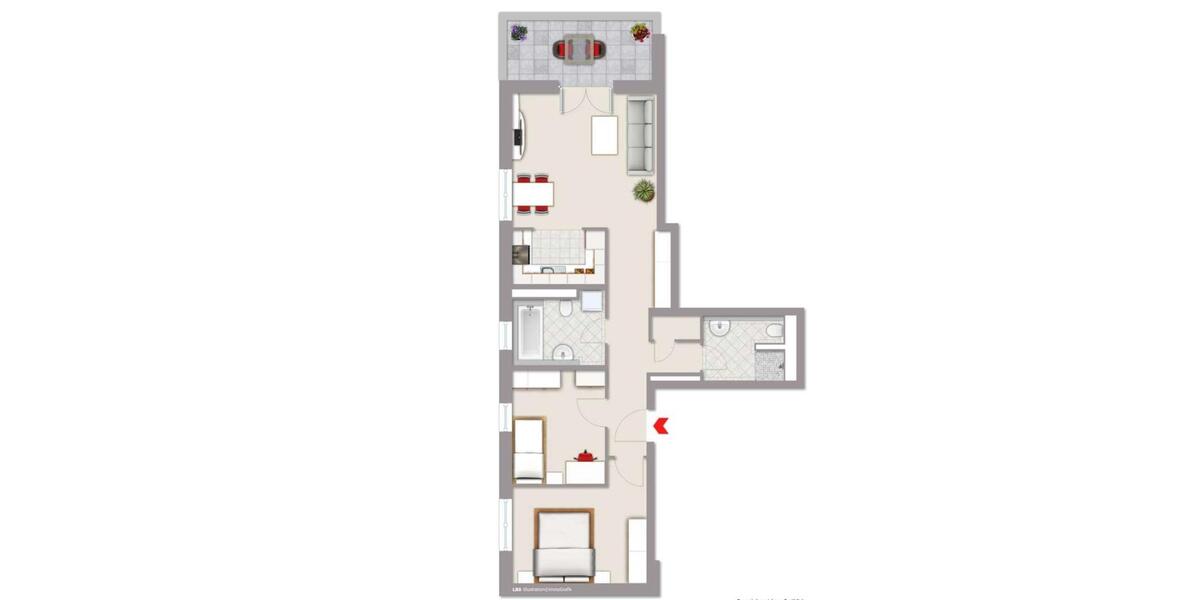 Etagenwohnung Schönefeld - 3 Zimmer, 80 m&sup2;, 1.550&euro; | Angebot:26656354