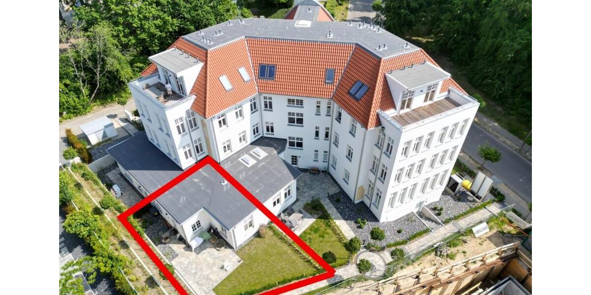 51m² Altbauwohnung, 2 Zimmer + EBK + Terrasse (Rügen Sellin) 2 zimmer
