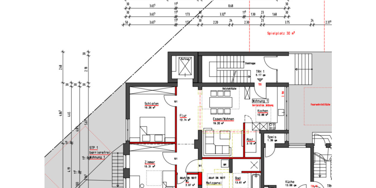 Erdgeschoßwohnung Epfendorf - 3 Zimmer, 91 m&sup2;, 950&euro; | Angebot:25783456