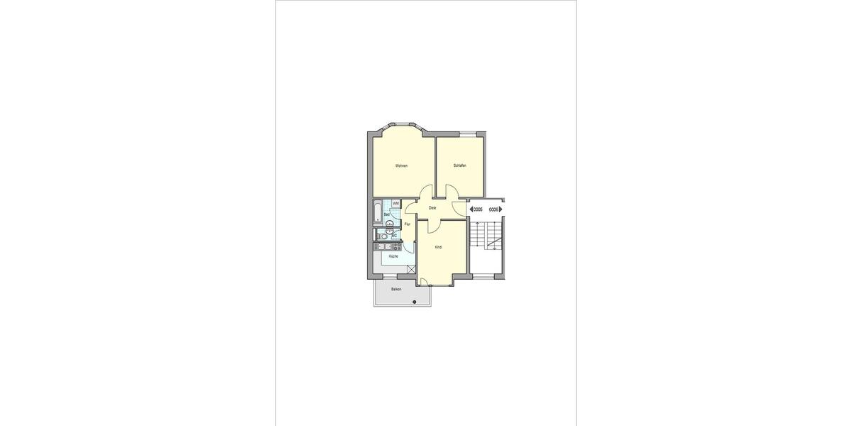 Etagenwohnung Esslingen am Neckar - 3 Zimmer, 71 m&sup2;, 710&euro; | Angebot:24876483