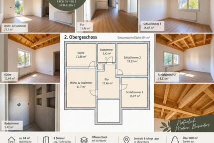 Wohnung Münchberg - 3 Zimmer, 84 m&sup2;, 750&euro; | Angebot:27582397