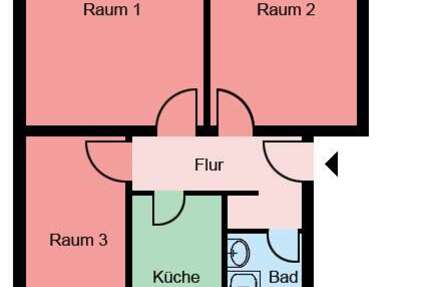 Wohnung Werl - 3 Zimmer, 65 m&sup2;, 489&euro; | Angebot:27250676