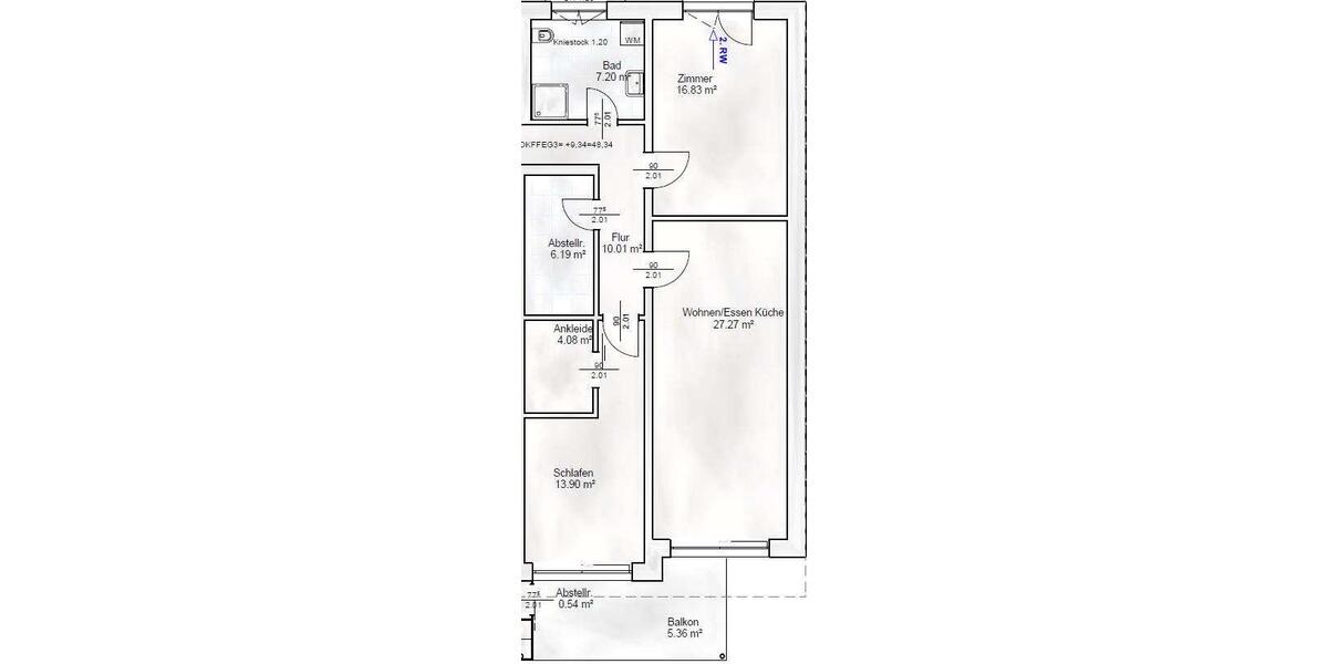 Etagenwohnung Königs Wusterhausen - 3 Zimmer, 90 m&sup2;, 1.750&euro; | Angebot:24651038