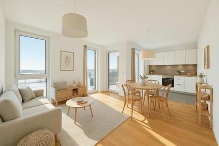 Neubau ist sexy. Und AMALIE liefert: 2 Zimmer, Loggia, Lift & Lage zum Verlieben