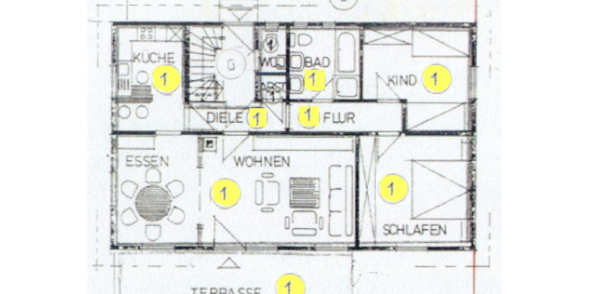 Erdgeschoßwohnung Obersontheim - 3 Zimmer, 91 m&sup2;, 1.200&euro; | Angebot:24853394