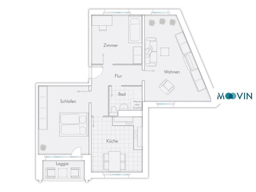 +++Moderne 3-Zimmer-Wohnung mit Balkon über den Dächern von Rostock+++ zimmer